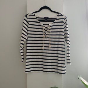 GAP Women's Nautical Knit Top Size L